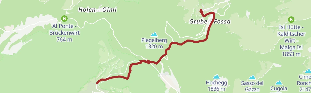 Route map: Tappa f1 | Trodena - Redagno di Sopra
